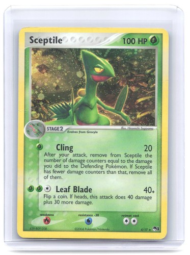 Sceptile Holo Rare POP Series 1 004/017 HP 2004 POKEMON