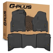 TPE AllWeather Floor Liners for 2009-2018 Ram CrewCab Black 1st 2nd Row