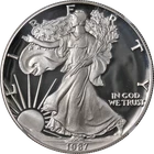 1987-S Silver American Eagle $1 NGC PF70 Ultra Cameo Brown Label - STOCK