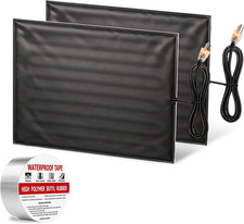 120V RV Tank Heater Pad 12" X 18", with Lighted Plug (2 Pads)