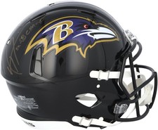Ray Lewis Baltimore Ravens Signed Riddell Authentic Helmet with Multiple Inscs