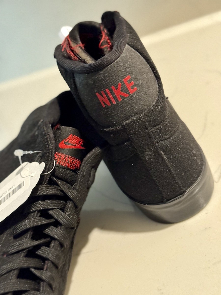 DS Sample Nike x Stranger Things Black Blazer Mid QS Ud Sz 14