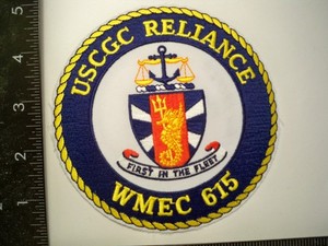 Old Coast Guard USCG Cutter Reliance Patch WMEC 615 Pensacola, FL
