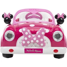 6-Volt Minnie Mouse Ride-On Toy Car by Huffy – Pink Vehicle for Toddlers 3+