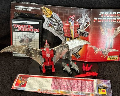 G1 1985 SWOOP   100% COMPLETE w/TECH SPEC & BOX ART   VINTAGE G1 TRANSFORMERS
