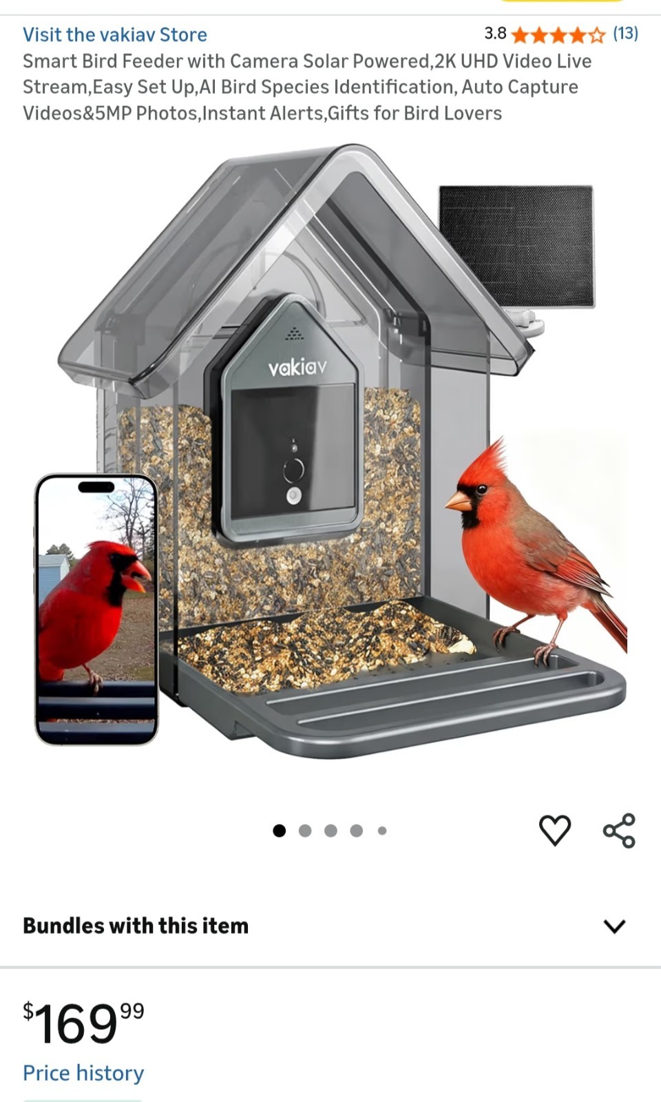With Camera Solar Powered,2k Uhd Video Live Stream,easy Set...