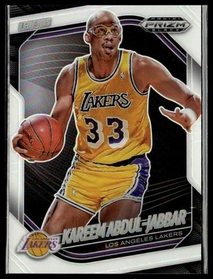 2024-25 Panini Prizm Black 270 Kareem Abdul-Jabbar LA Lakers White 
