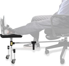 Movable Single Foot Rest for Injured, Knee Replacement, Aluminum Adjustable Leg