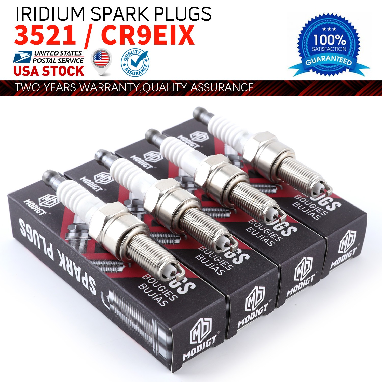 4PCS Iridium Spark Plugs For SUZUKI GSXR750 GSXR600 GSXR1100 GSXR1300 HAYABUSA