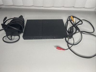Sony PlayStation 2 PS2 Slim SCPH-77001 - Console With Cords & Tested Working