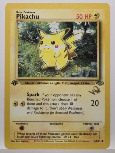 New ListingPokemon Pikachu 1st Edition WoTC Promo Stamp