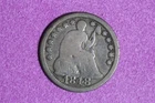 Estate Find 1848 Seated Liberty Half Dime #K59473