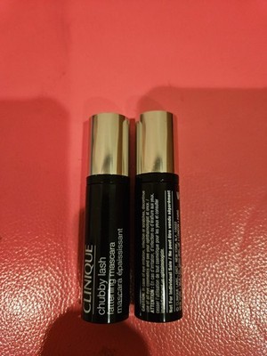 2x Clinique Chubby Lash Fattening Mascara~ 01 Jumbo Jet~ 0.14 oz /4ml each ~NWOB