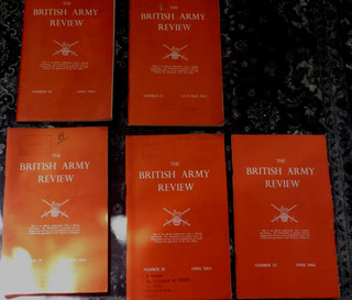 BRITISH ARMY REVIEW BOOKS 1960'S VINTAGE MILITARY EPHEMERA