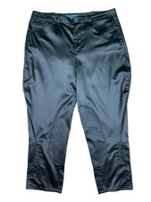 Vintage Ralph Lauren Jodhpurs Satin Breeches Western Equestrian Pant Horse Black