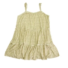 Rylee + Cru Marigold Tiered Mini Dress Medium Women's Casual Summer