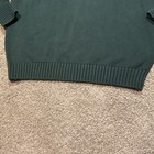 John Galt Men's Oversized Crewneck Knitted Sweater Green 100% Cotton Large — photo 8