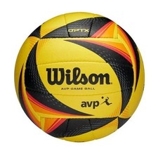 Wilson AVP OPTX Official Beach Volleyball   Black/Yellow   High Quality Pro Game