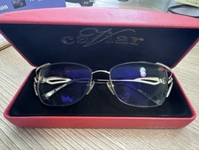 Caviar Designer Eyeglasses Rhinestones Gold And Black Metal Frames M2629