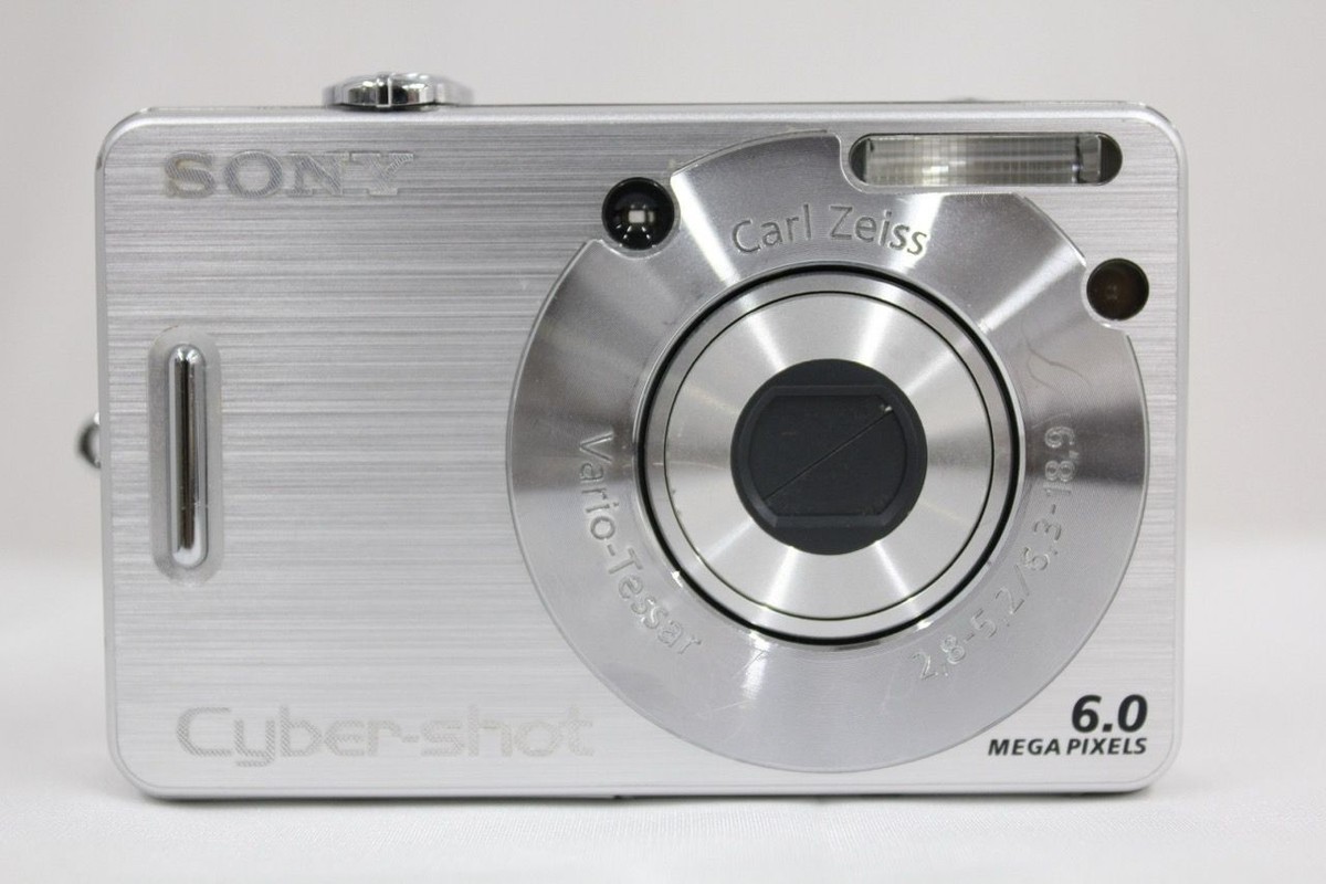 Sony Cyber-shot DSC-W50 Silver Camera with Battery Japanese