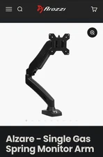 Arozzi Alzare Neo Single Monitor Desk Mount Arm 17-32 Inch 19 lbs Max Retail $99