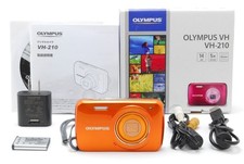  MINT w/Box  OLYMPUS VH-210 Compact Digital Camera orange From JAPAN