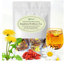 15Bags Dandelion Wolfberry Tea, Natural Kidneys Liver Health Goji Berry Chrysa