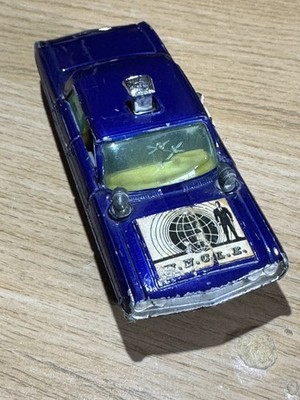 Original Corgi Toys Oldsmobile Super 88 Mann aus Onkel Auto in blau