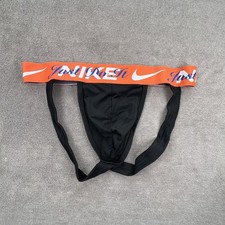 Nike mens black microfiber jock strap jockstraps underwear size M L XL