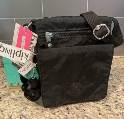 KIPLING  New Eldorado Crossbody Bag w/Adjustable Strap Black K1867 MSRP $59 NWT