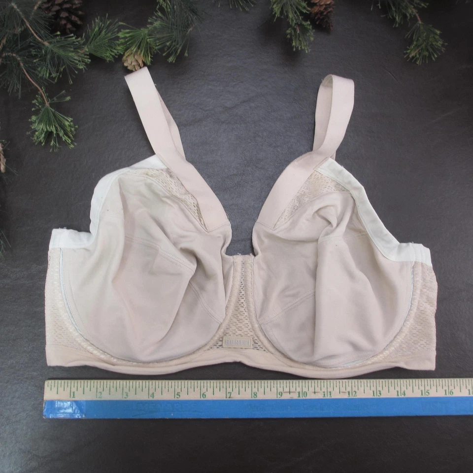Sujetador Berlei Mujer 38G Beige Desnudo Con Aros Cobertura Completa Malla Ajustable YYRK Foto 2 de 4