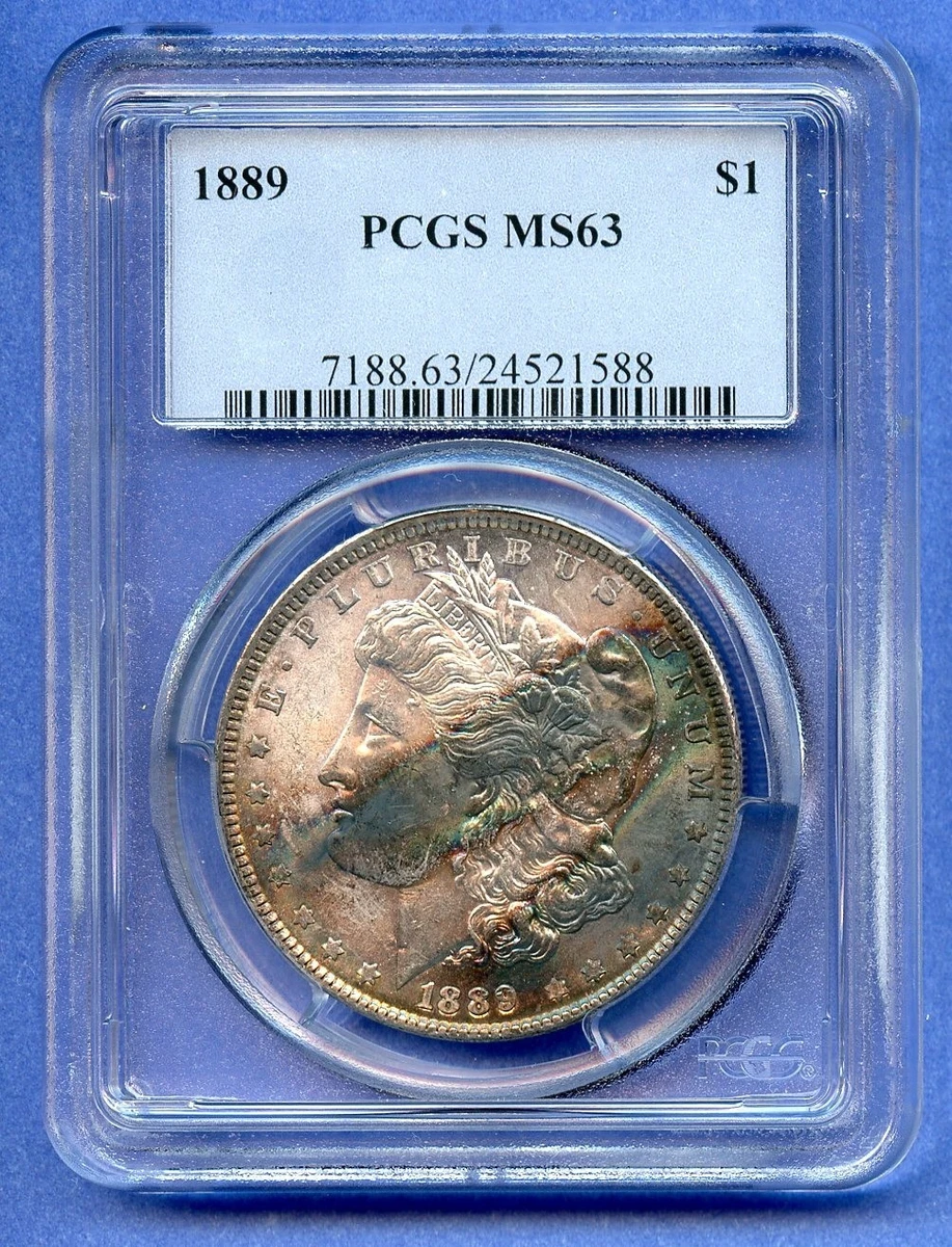 1889年 MORGAN SILVER DOLLAR アメリカPCGS MS63 MS 63 Graded 1889 Year Morgan US Dollars (1878-1921) for sale | eBay