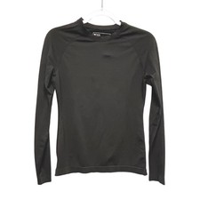 FIGS Salta Seamless Long Sleeve Underscrub Top Black Small Raglan Tee Technical