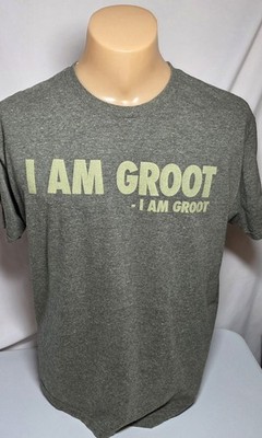 Marvel Guardians of the Galaxy ''I Am Groot'' Unisex Size Large Groot Quote