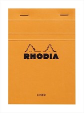 Rhodia Staplebound Notepad - Lined 80 sheets - 4 x 6 - Orange cover