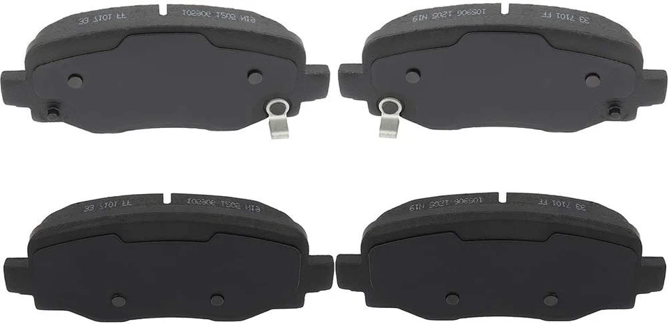 Rear Ceramic Brake Pads 4pcs for Chrysler 200, Fiat 500X, Jeep Cherokee Compass - Image 2 of 4
