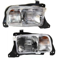 Headlight Set For 99-2004 Chevrolet Tracker Left And Right With Bulb 2pc