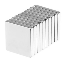 3/4 x 3/4 x 1/8 Inch Neodymium Rare Earth Large Block Magnets N42 10 Pack