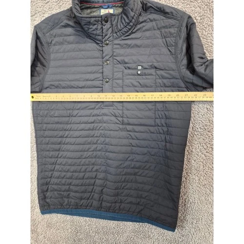 NWT Relwen Insulated Windzip Popover Quilted Jacket Men's M Blue (1473) image 7