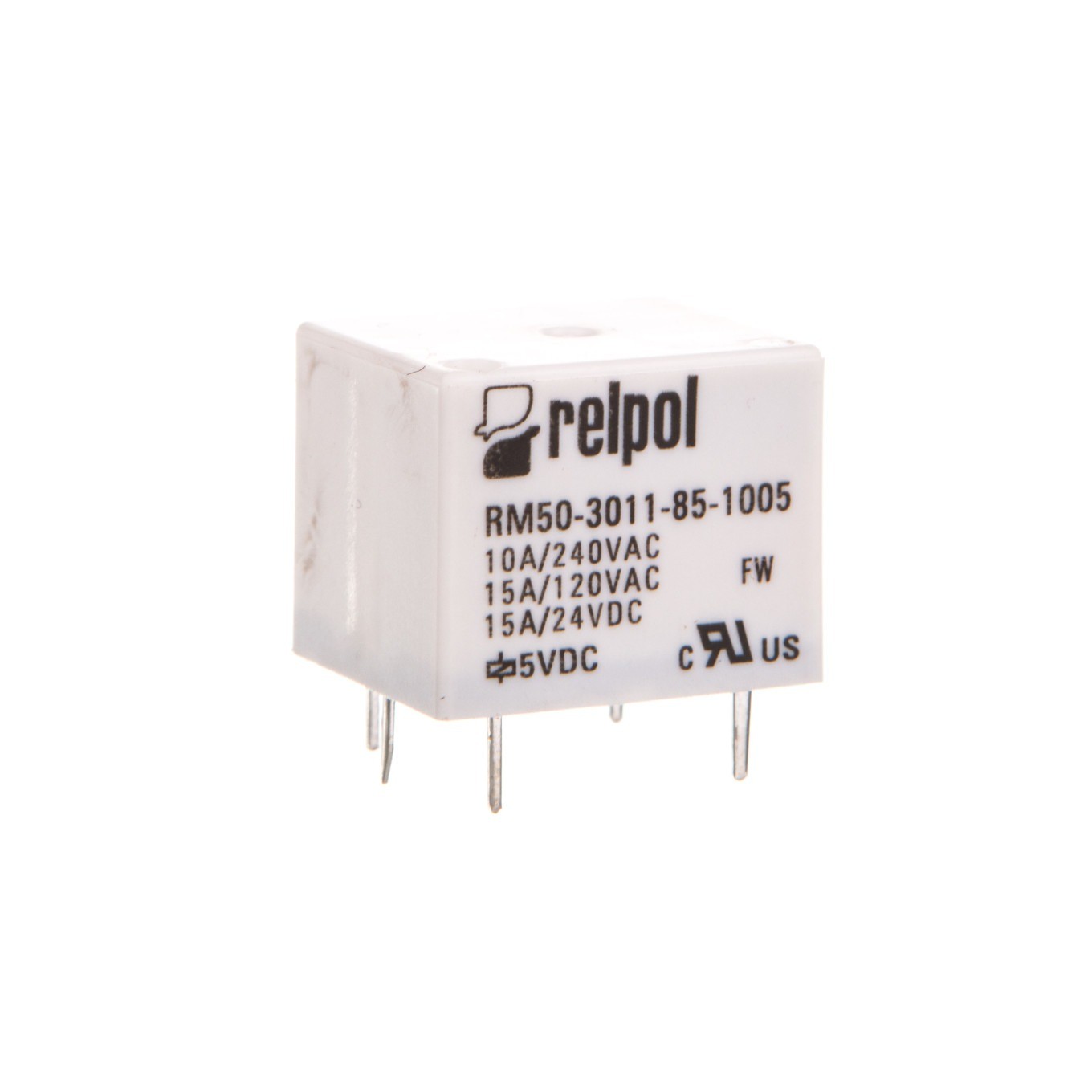 1P 12A 5V DC PCB Miniature Relay 2611652