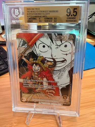 Monkey.D.Luffy (Super Leader Alternate Art) graded BGS 9.5 for sale on eBay
