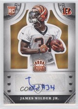 2014 Crown Royale Rookie Signatures Gold Plaid 1/25 James Wilder Jr Auto 0f8