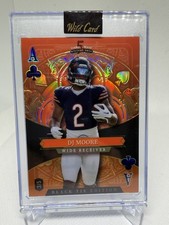 DJ Moore 3/5 Wild Card Stacked Deck Black Tie Edition Orange 🏈 Ace Clubs