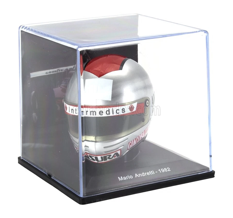 MODELLISMO AUTO STATICO HELMET F1 CASCO MARIO ANDRETTI 126 C2 FERRARI 1982 1/5 - Immagine 2 di 3