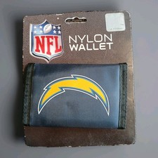 NFL Printed Tri-Fold Nylon Wallet New. Bonus Sticker With Purchase.