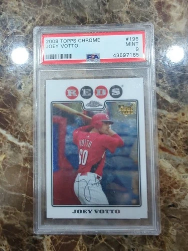 2008 Topps Chrome JOEY VOTTO # 196 Rookie RC PSA 9 Mint Cincinnati Reds