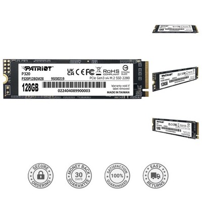 128GB M.2 2280 NVMe SSD by Patriot - High Speed, Low Power, Perfect for Desktops