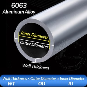 Aluminium Round Tube 22mm x 1.5mm x 2000mm, 10000