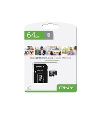 Image of PNY Performance Plus microSDXC card 64GB Class 10 64GB, black 