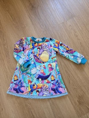 Süße bunte Tunika,Handmade, Gr.86/92,French Terry, Neu,perfekt für Kita,Freizeit